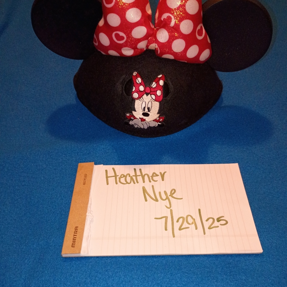 Disney Red and Black Minnie Mouse Ear Hat